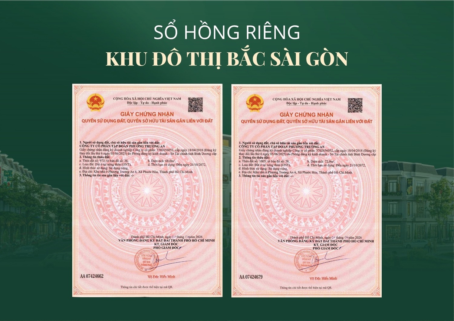 dat nen khu do thi bac sai gon co so hong rieng